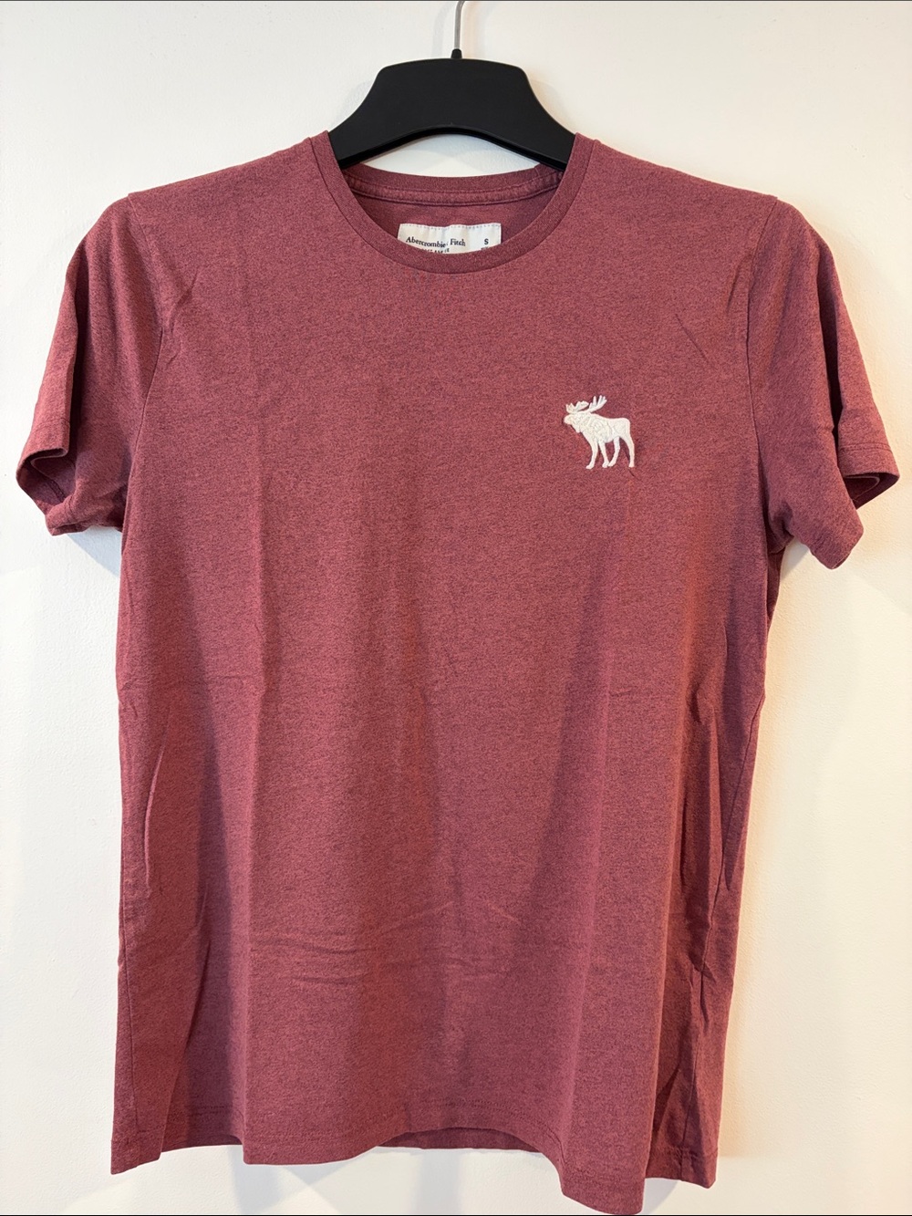 Abercrombie & Fitch Men's Crew Tee in Heather Mauve